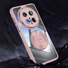 For Huawei Mate 70 Pro / Pro+ 360 Holder MagSafe Acrylic Hybrid TPU Phone Case(Pink) - 1