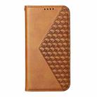 For Samsung Galaxy A26 5G Cubic Grid Calf Texture Magnetic Leather Phone Case(Yellow) - 2