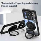 For Xiaomi 15 360 Holder MagSafe Acrylic Hybrid TPU Phone Case(Black) - 3