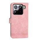 For Xiaomi 15 Dierfeng Dream Line TPU Hybrid PU Leather Phone Case(Pink) - 3