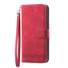 For Xiaomi 15 Dierfeng Dream Line TPU Hybrid PU Leather Phone Case(Red) - 2