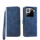 For Xiaomi 15 Pro Dierfeng Dream Line TPU Hybrid PU Leather Phone Case(Blue) - 1