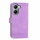 For Xiaomi Poco X7 Pro / Redmi Turbo 4 Dierfeng Dream Line TPU Hybrid PU Leather Phone Case(Purple) - 3