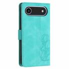 For iPhone 17 Air Tulips Embossed Leather Phone Case with Lanyard(Green) - 3