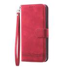 For Samsung Galaxy A36 Dierfeng Dream Line TPU Hybrid PU Leather Phone Case(Red) - 2