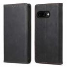 For Google Pixel 9a Business Solid Color Magnetic RFID Leather Phone Case(Black) - 1