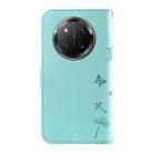 For Honor X9C 5G Global Dandelion Embossed Pattern Flip Leather Phone Case(Green) - 3