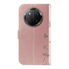 For Honor X9C 5G Global Dandelion Embossed Pattern Flip Leather Phone Case(Rose Gold) - 3