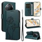 For Honor X9C 5G Global Dandelion Embossed Pattern Flip Leather Phone Case(Blue) - 1