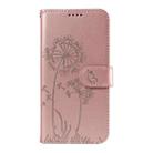 For Honor Magic7 Pro Dandelion Embossed Pattern Flip Leather Phone Case(Rose Gold) - 2