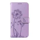 For Honor Magic7 Pro Dandelion Embossed Pattern Flip Leather Phone Case(Purple) - 2