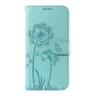 For Honor Magic7 5G Dandelion Embossed Pattern Flip Leather Phone Case(Green) - 2