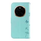 For Honor Magic7 5G Dandelion Embossed Pattern Flip Leather Phone Case(Green) - 3