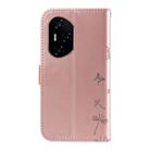 For Honor 300 Pro / 300 Ultra Dandelion Embossed Pattern Flip Leather Phone Case(Rose Gold) - 3