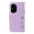 For Honor 300 Pro / 300 Ultra Dandelion Embossed Pattern Flip Leather Phone Case(Purple) - 3