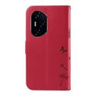 For Honor 300 Pro / 300 Ultra Dandelion Embossed Pattern Flip Leather Phone Case(Red) - 3