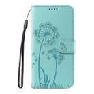 For Honor X8c 4G Global Dandelion Embossed Pattern Flip Leather Phone Case(Green) - 2
