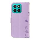 For Honor X8c 4G Global Dandelion Embossed Pattern Flip Leather Phone Case(Purple) - 3