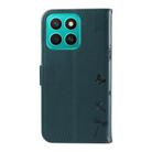 For Honor X8c 4G Global Dandelion Embossed Pattern Flip Leather Phone Case(Blue) - 3