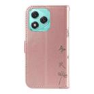 For Honor 400 Lite Dandelion Embossed Pattern Flip Leather Phone Case(Rose Gold) - 3