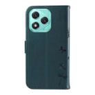 For Honor 400 Lite Dandelion Embossed Pattern Flip Leather Phone Case(Blue) - 3