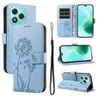 For Honor 400 Lite Dandelion Embossed Pattern Flip Leather Phone Case(Sky Blue) - 1