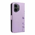 For Honor 400 Global 156.5mm Dandelion Embossed Pattern Flip Leather Phone Case(Purple) - 3