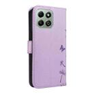 For Honor X6c / X6b / X6a / X5b Dandelion Embossed Pattern Flip Leather Phone Case(Purple) - 3