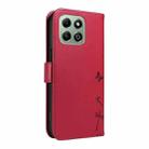 For Honor X6c / X6b / X6a / X5b Dandelion Embossed Pattern Flip Leather Phone Case(Red) - 3