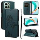 For Honor X6c / X6b / X6a / X5b Dandelion Embossed Pattern Flip Leather Phone Case(Blue) - 1
