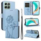 For Honor X6c / X6b / X6a / X5b Dandelion Embossed Pattern Flip Leather Phone Case(Sky Blue) - 1