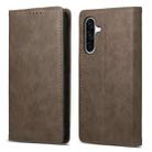 For Samsung Galaxy A26 5G Business Solid Color Magnetic RFID Leather Phone Case(Brown) - 1