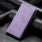 For Samsung Galaxy A36 Business Solid Color Magnetic RFID Leather Phone Case(Purple) - 2