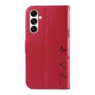 For Samsung Galaxy A26 5G Global Dandelion Embossed Pattern Flip Leather Phone Case(Red) - 3