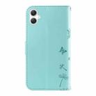 For Samsung Galaxy A06 5G / 4G Dandelion Embossed Pattern Flip Leather Phone Case(Green) - 3