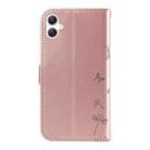 For Samsung Galaxy A06 5G / 4G Dandelion Embossed Pattern Flip Leather Phone Case(Rose Gold) - 3