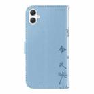 For Samsung Galaxy A06 5G / 4G Dandelion Embossed Pattern Flip Leather Phone Case(Sky Blue) - 3