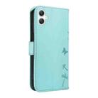 For Samsung Galaxy A07 5G Dandelion Embossed Pattern Flip Leather Phone Case(Green) - 3