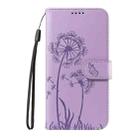 For Samsung Galaxy A07 5G Dandelion Embossed Pattern Flip Leather Phone Case(Purple) - 2