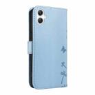 For Samsung Galaxy A07 5G Dandelion Embossed Pattern Flip Leather Phone Case(Sky Blue) - 3
