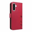 For Samsung Galaxy A36 5G Dandelion Embossed Pattern Flip Leather Phone Case(Red) - 3