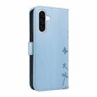 For Samsung Galaxy A56 5G Dandelion Embossed Pattern Flip Leather Phone Case(Sky Blue) - 3