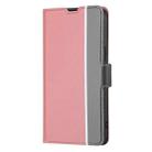 For Fujitsu Arrows We2 Plus Twill Texture Side Button Leather Phone Case(Pink) - 2