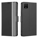 For TCL 502 Twill Texture Side Button Leather Phone Case(Black) - 1