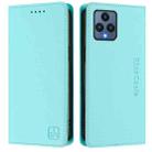 For T-Mobile Revvl 6 5G / 6X 5G RC01 Dual-Folded Magnetic Suction RFID Leather Phone Case(Mint Green) - 2