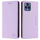 For T-Mobile Revvl 6 5G / 6X 5G RC01 Dual-Folded Magnetic Suction RFID Leather Phone Case(Light Purple) - 2