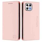 For T-Mobile Revvl 7 5G RC01 Dual-Folded Magnetic Suction RFID Leather Phone Case(Pink) - 2