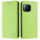 For T-Mobile Revvl 7 Pro 5G RC01 Dual-Folded Magnetic Suction RFID Leather Phone Case(Grass Green) - 2