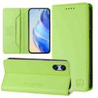 For Sony Xperia 10 VI 2024 RC01 Dual-Folded Magnetic Suction RFID Leather Phone Case(Grass Green) - 1