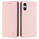 For Sony Xperia 10 VI 2024 RC01 Dual-Folded Magnetic Suction RFID Leather Phone Case(Pink) - 2